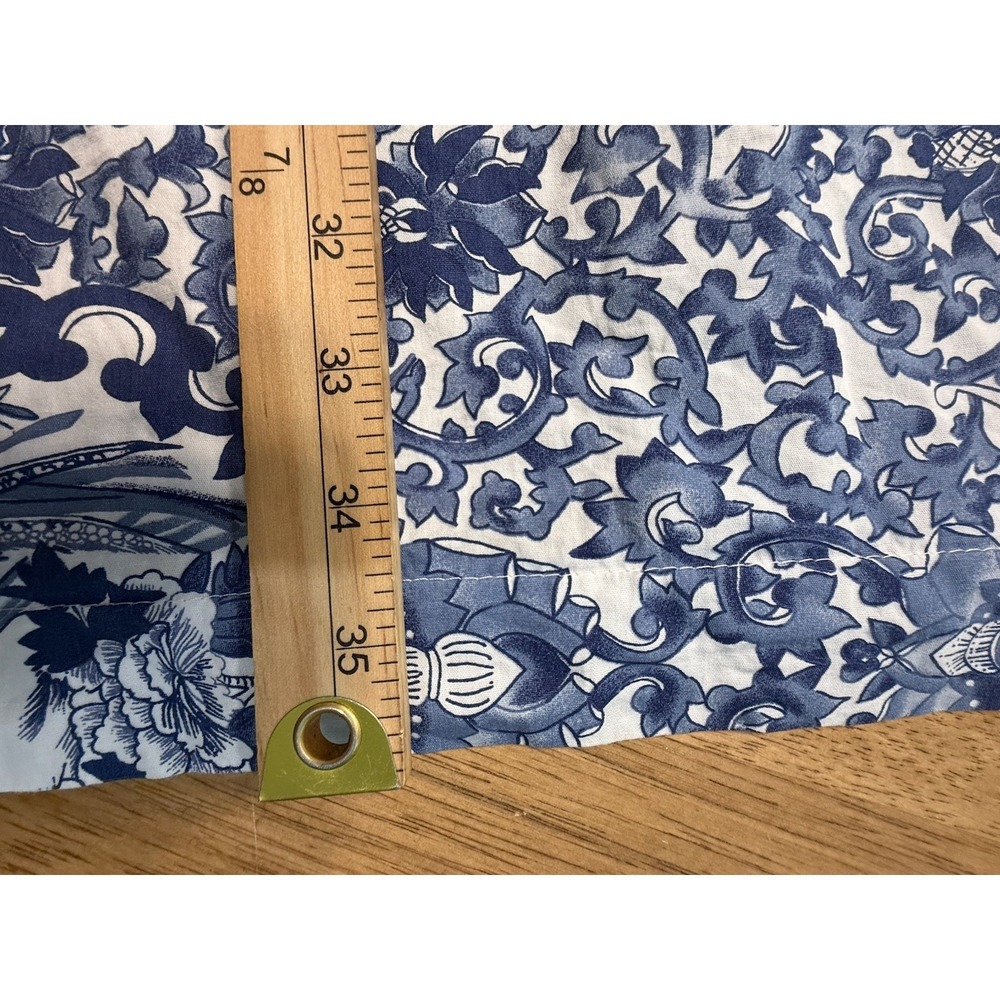 Ralph Lauren 2 King Pillowcases Shams Bird Blue Porcelain Tamarind Chinoiserie - Picture 5 of 10